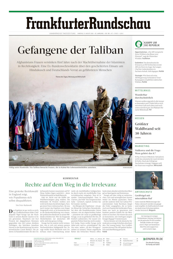 Hochtaunus vom Samstag, 15.08.2026