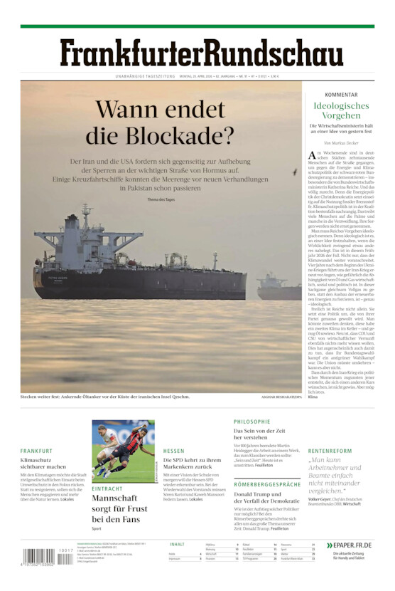 Hochtaunus vom Montag, 20.04.2026