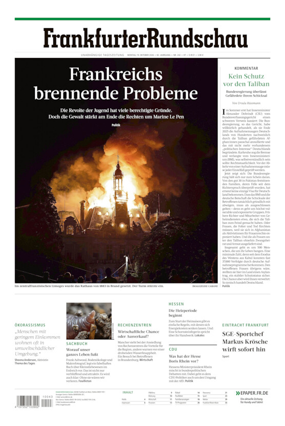 Hochtaunus vom Montag, 19.10.2026