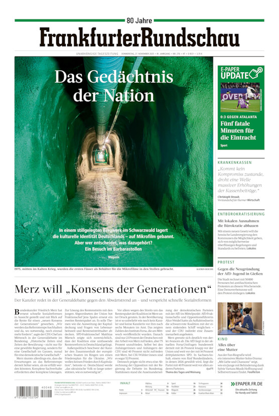 Hochtaunus vom Donnerstag, 27.11.2025