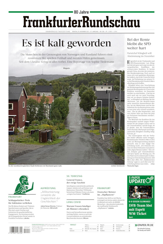 Hochtaunus vom Dienstag, 18.11.2025