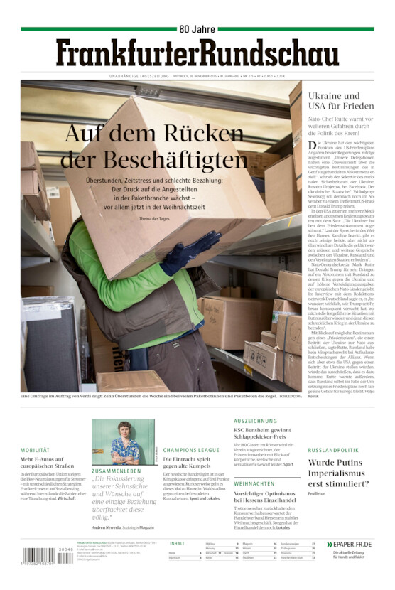 Hochtaunus vom Mittwoch, 26.11.2025