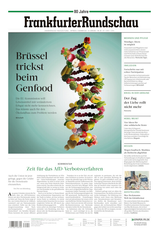 Hochtaunus vom Mittwoch, 03.12.2025