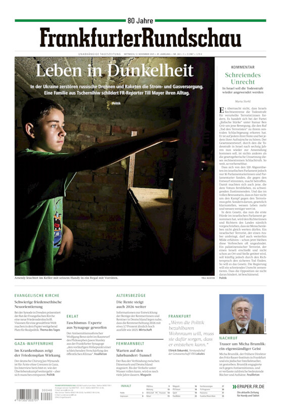 Stadtausgabe vom Mittwoch, 12.11.2025