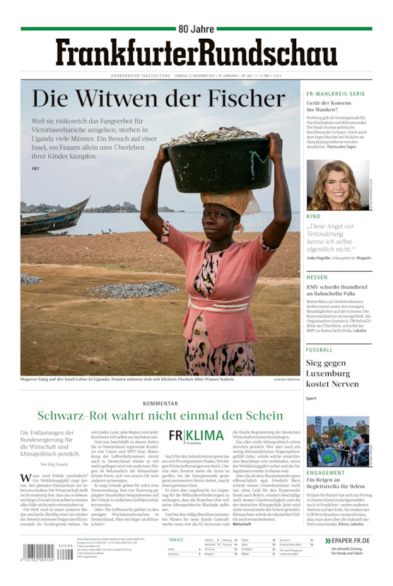 Stadtausgabe vom Samstag, 15.11.2025