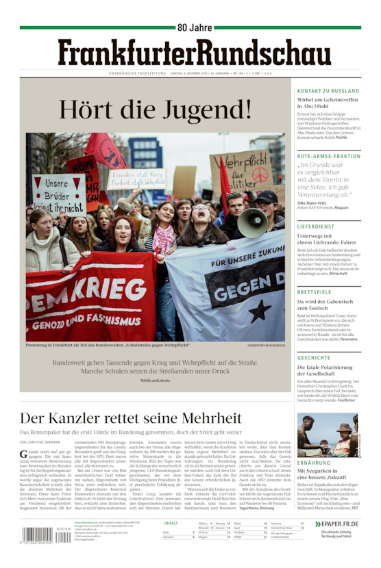 Stadtausgabe vom Samstag, 06.12.2025