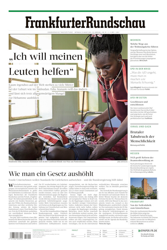 Stadtausgabe vom Mittwoch, 19.08.2026