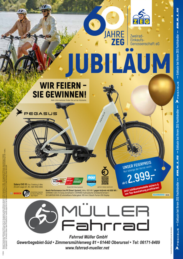 Fahrrad Müller vom Montag, 13.04.2026