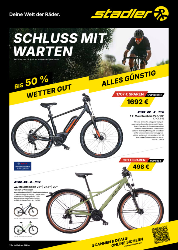 Zweirad-Center Stadler vom Freitag, 20.03.2026