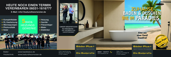 Bäder Plus+ vom Samstag, 15.11.2025