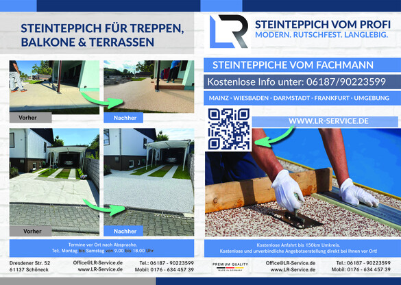 LR Steinteppich Design GmbH vom Samstag, 25.04.2026