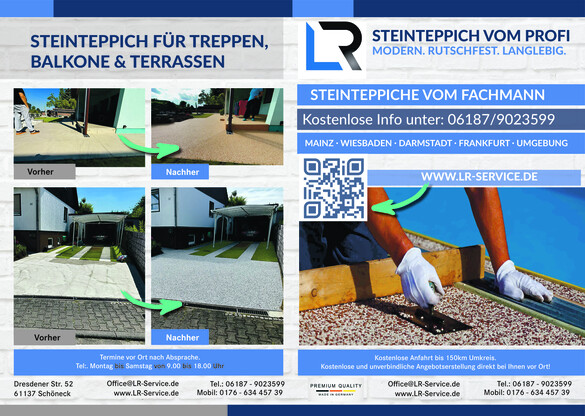 LR Steinteppich Design GmbH vom Samstag, 25.04.2026