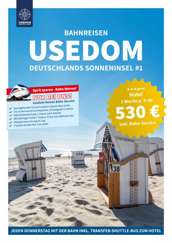Usedom Reisen vom Dienstag, 14.04.2026