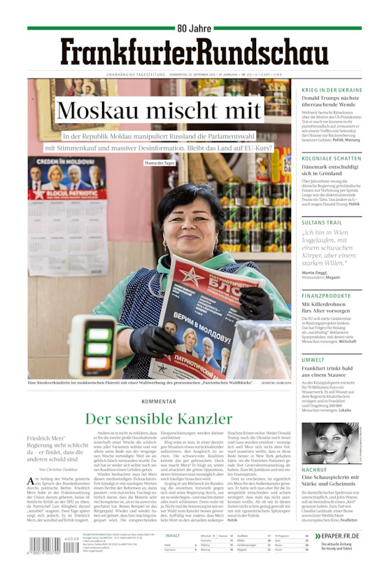 Deutschland vom Donnerstag, 25.09.2025