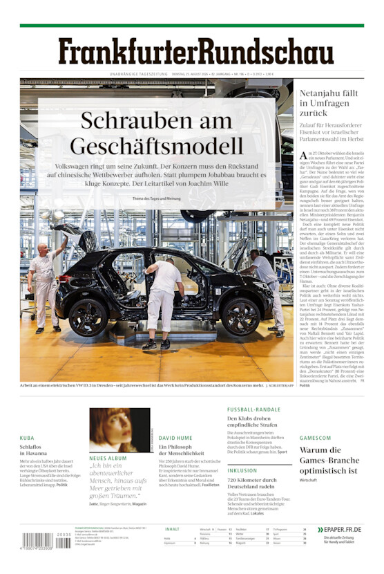Deutschland vom Dienstag, 25.08.2026