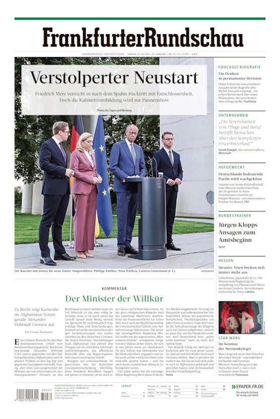 Deutschland vom Samstag, 25.07.2026