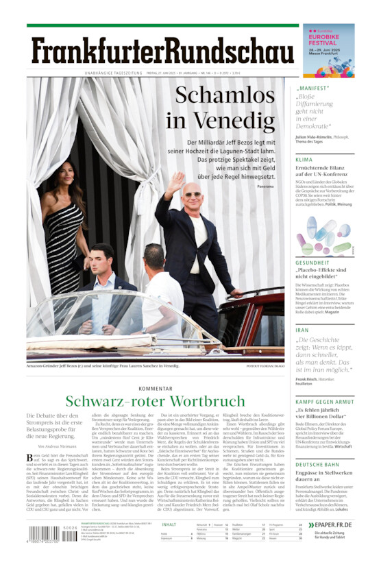 Deutschland vom Freitag, 27.06.2025