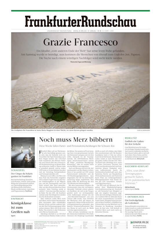 Deutschland vom Montag, 28.04.2025