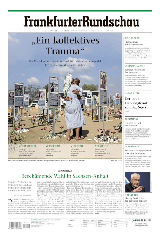 Deutschland vom Mittwoch, 07.10.2026