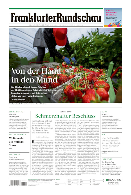 Deutschland vom Samstag, 28.06.2025