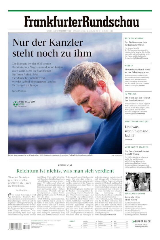 Deutschland vom Mittwoch, 01.07.2026