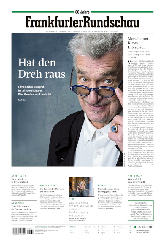 Deutschland vom Donnerstag, 14.08.2025
