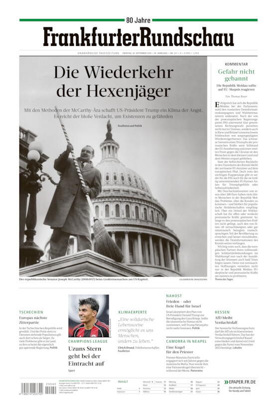 Deutschland vom Dienstag, 30.09.2025