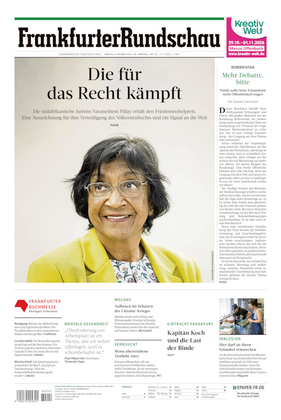 Deutschland vom Samstag, 10.10.2026
