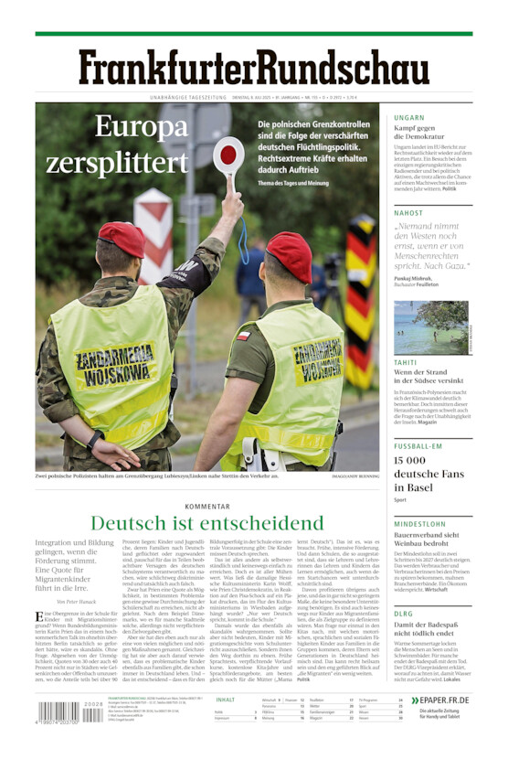 Deutschland vom Dienstag, 08.07.2025