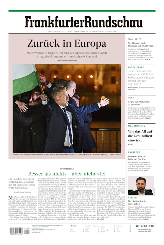 Deutschland vom Dienstag, 14.04.2026