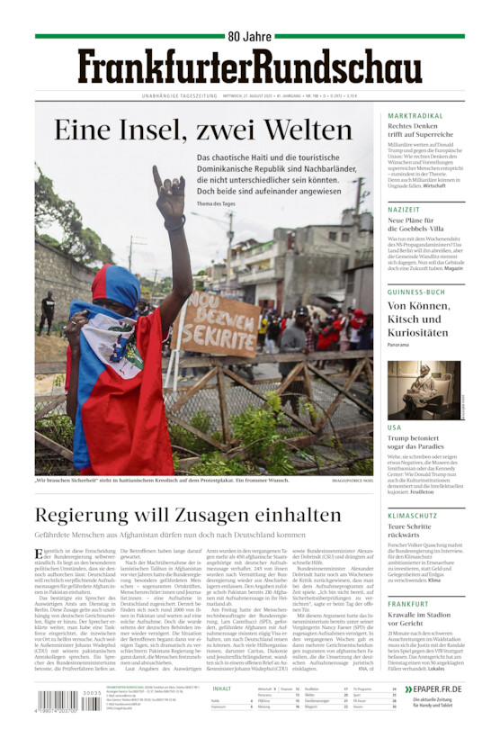 Deutschland vom Mittwoch, 27.08.2025