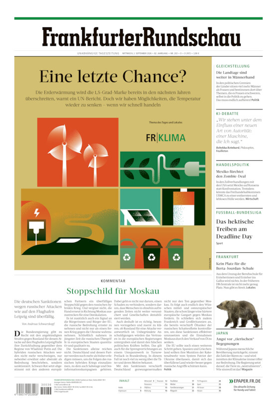 Deutschland vom Mittwoch, 02.09.2026