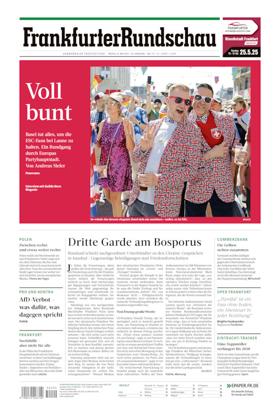 Deutschland vom Freitag, 16.05.2025