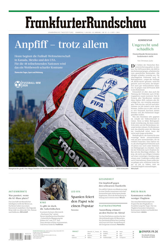 Deutschland vom Donnerstag, 11.06.2026