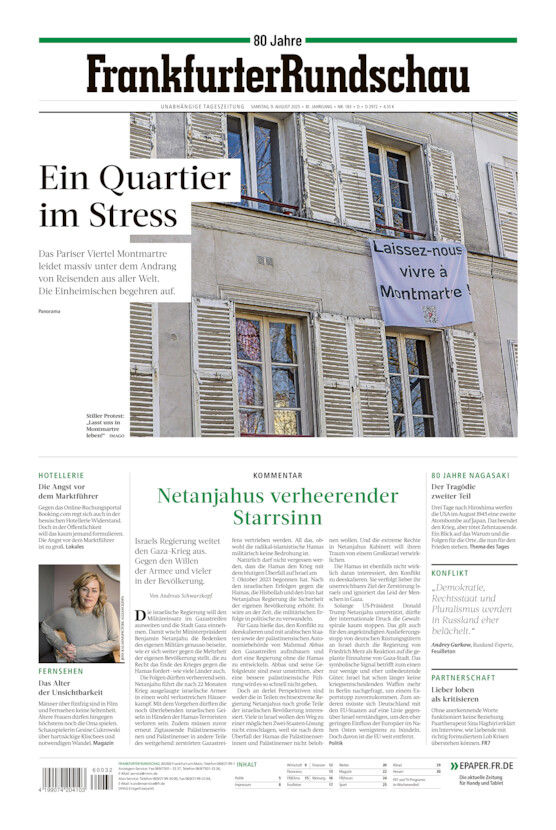 Deutschland vom Samstag, 09.08.2025