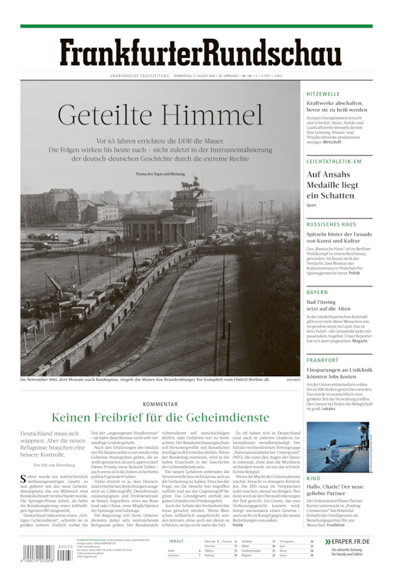 Deutschland vom Donnerstag, 13.08.2026