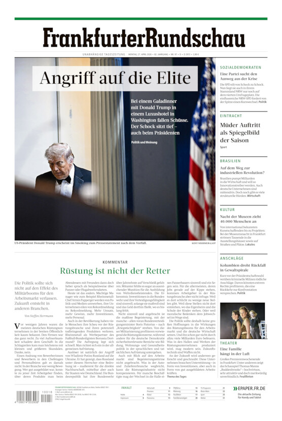 Deutschland vom Montag, 27.04.2026