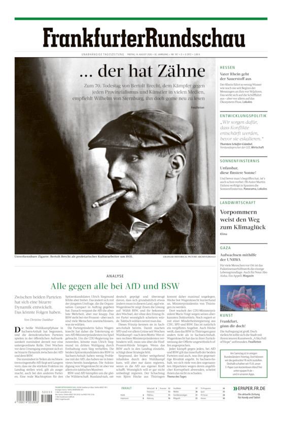 Deutschland vom Freitag, 14.08.2026