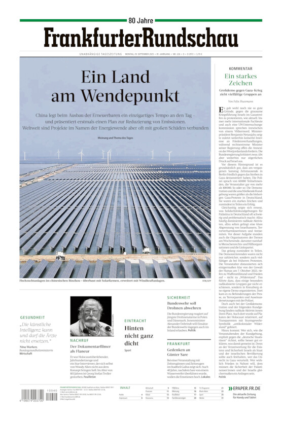 Deutschland vom Montag, 29.09.2025