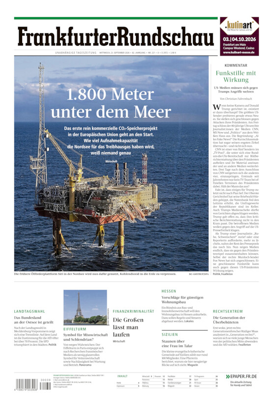 Deutschland vom Mittwoch, 23.09.2026