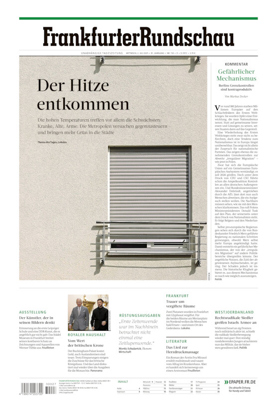 Deutschland vom Mittwoch, 02.07.2025