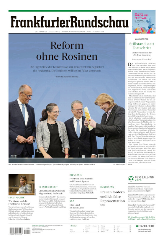 Deutschland vom Mittwoch, 24.06.2026