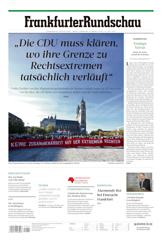 Deutschland vom Montag, 12.10.2026