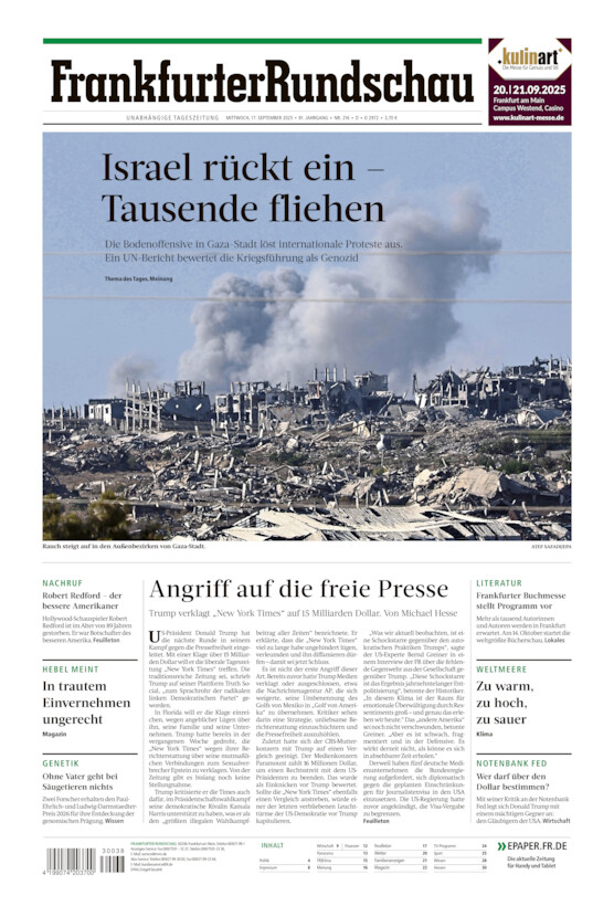 Deutschland vom Mittwoch, 17.09.2025