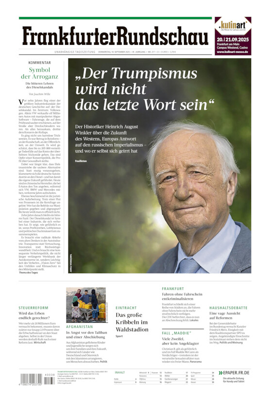 Deutschland vom Donnerstag, 18.09.2025