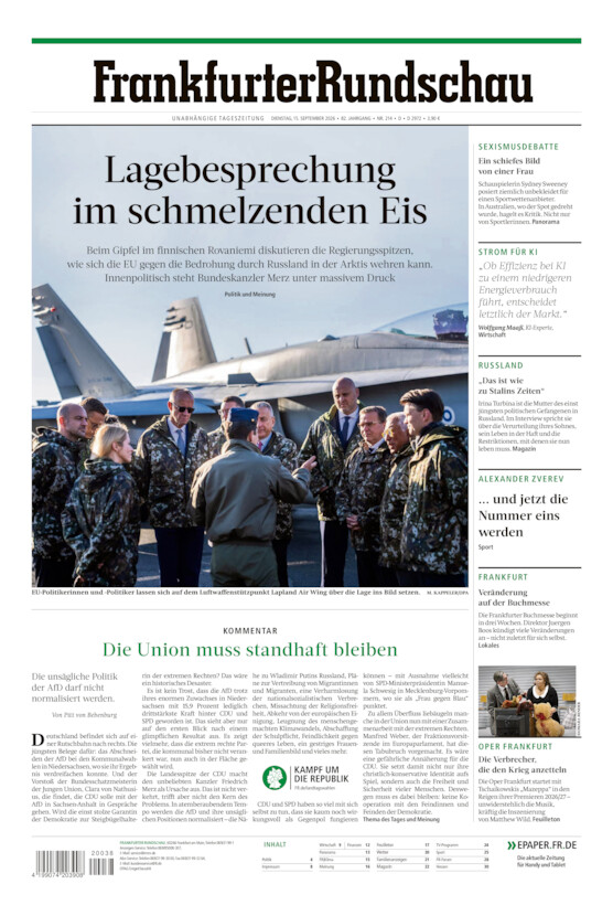 Deutschland vom Dienstag, 15.09.2026