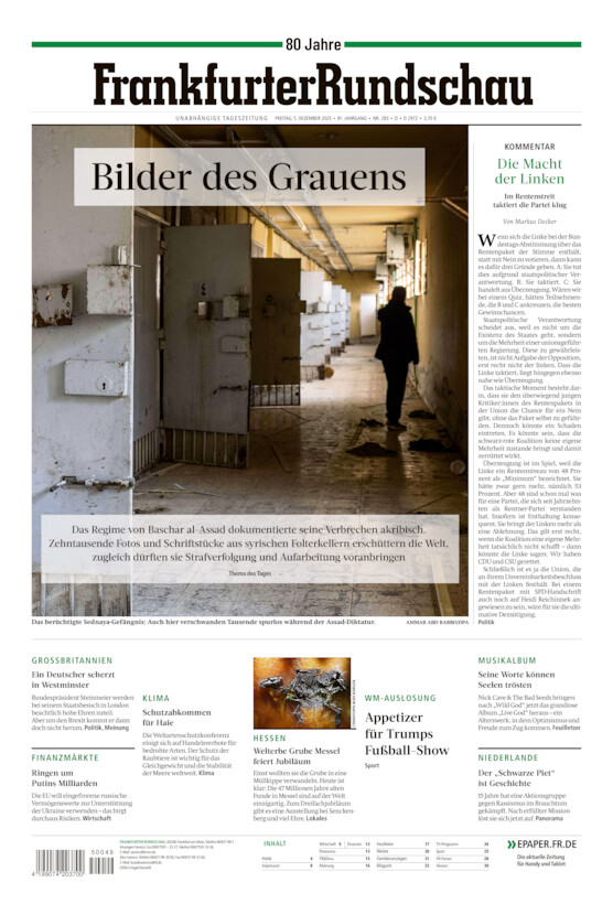 Deutschland vom Freitag, 05.12.2025