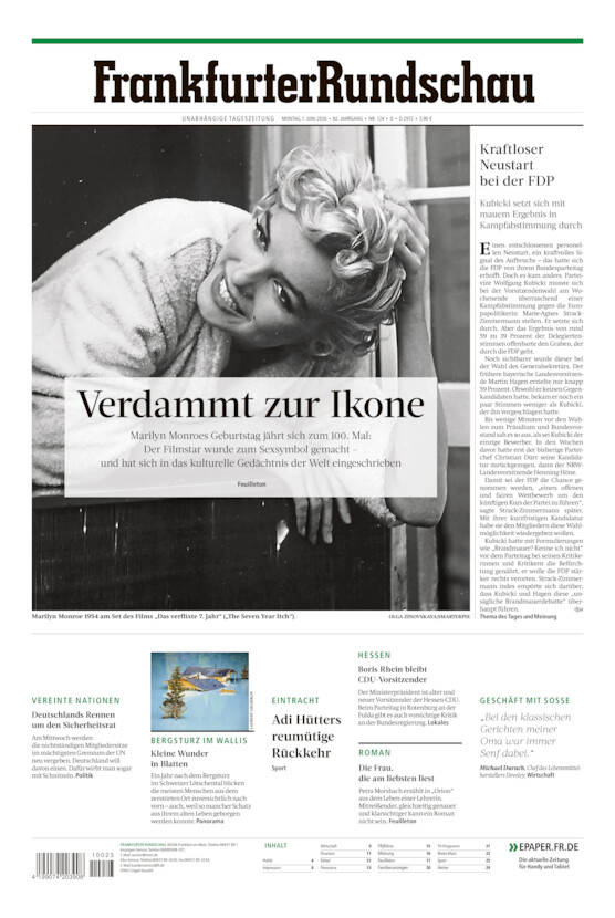 Deutschland vom Montag, 01.06.2026