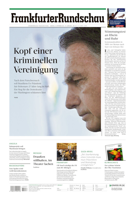 Deutschland vom Samstag, 13.09.2025