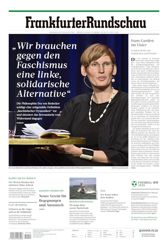 Deutschland vom Dienstag, 14.07.2026
